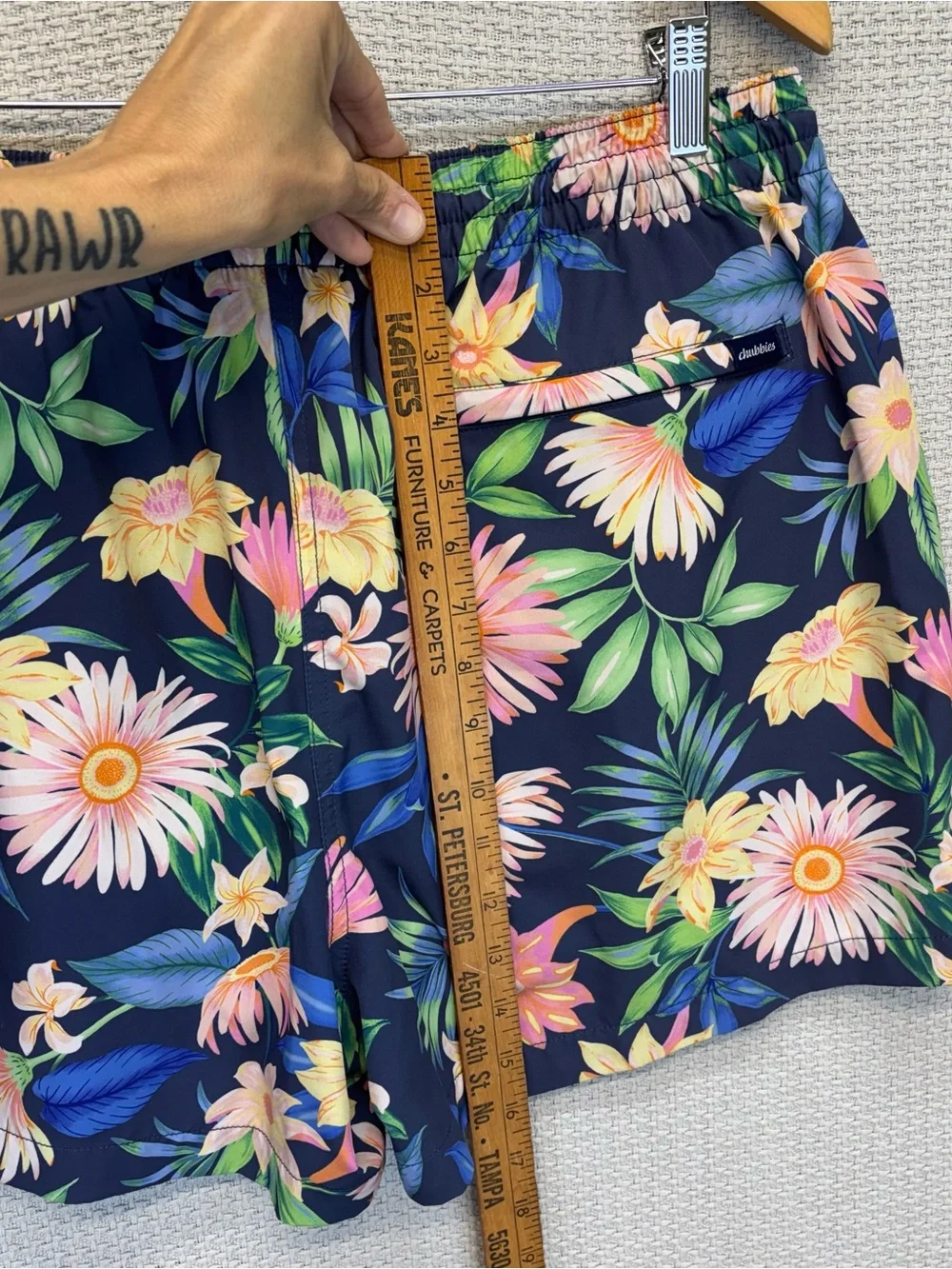 Lot Of 2 Chubbies Swim Trunks XXL Colorful Tropical Jellyfish Beach Floral EUC